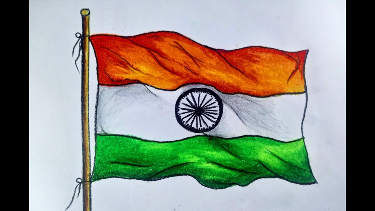 How to Draw a Flying Indian Flag: Easy Step-by-Step Guide for Kids