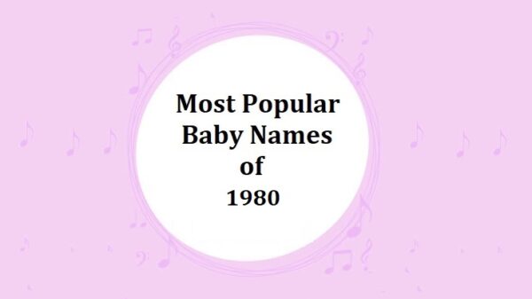 100 Most Popular Baby Boy & Baby Girl Names of 1980s