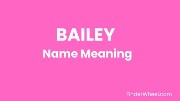 Bailey Name Meaning